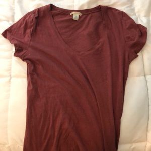 Maroon v neck